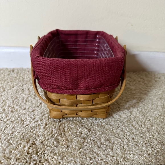 Longaberger 2003 Little Market Basket with Paprika Red Liner - Picture 5 of 9